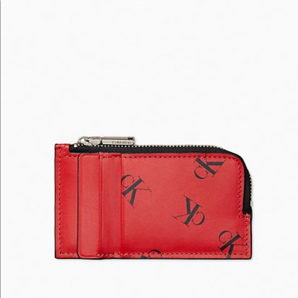 Calvin Klein Other - Calvin Klein Monogram Logo L-Zip Card Case